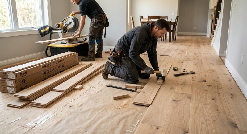 Oak Floor Installation in Fort Worth, TX