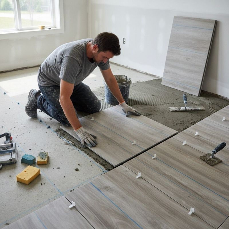 Mosaic Tile Floor Installation in Alexandria, VA