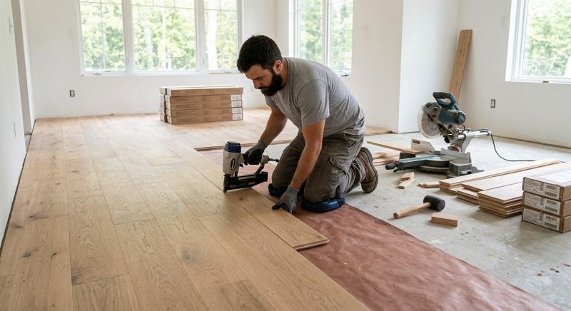 Oak Floor Installation in Fort Worth, TX