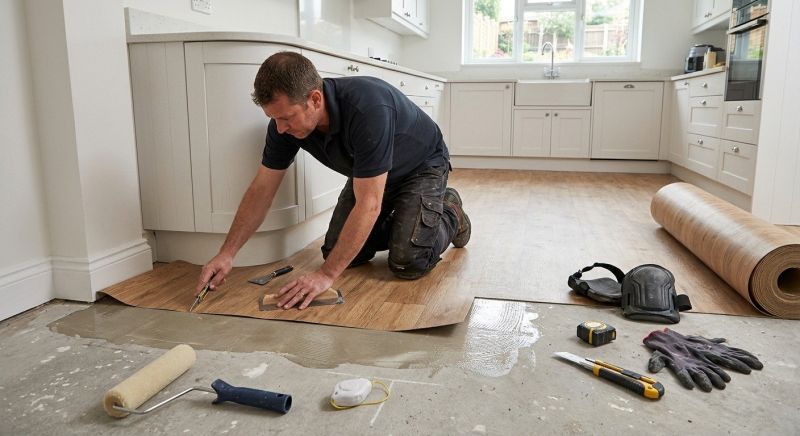 Sheet Linoleum Installation in Loudoun County, VA