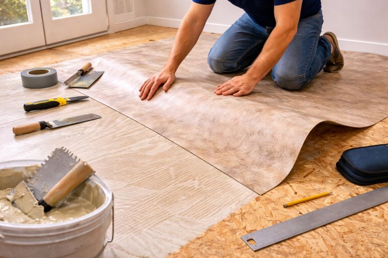 Sheet Vinyl Installation in Granbury, TX