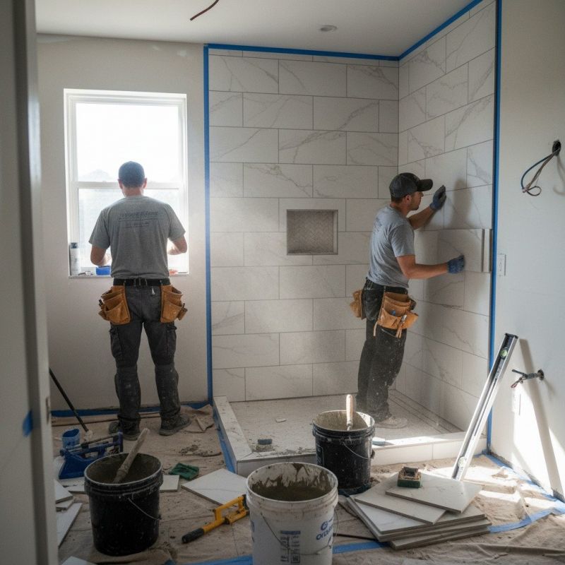 Tile Shower Floor Installation in Alpharetta, GA