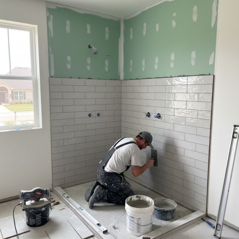 Tile Shower Pan Installation in Alpharetta, GA